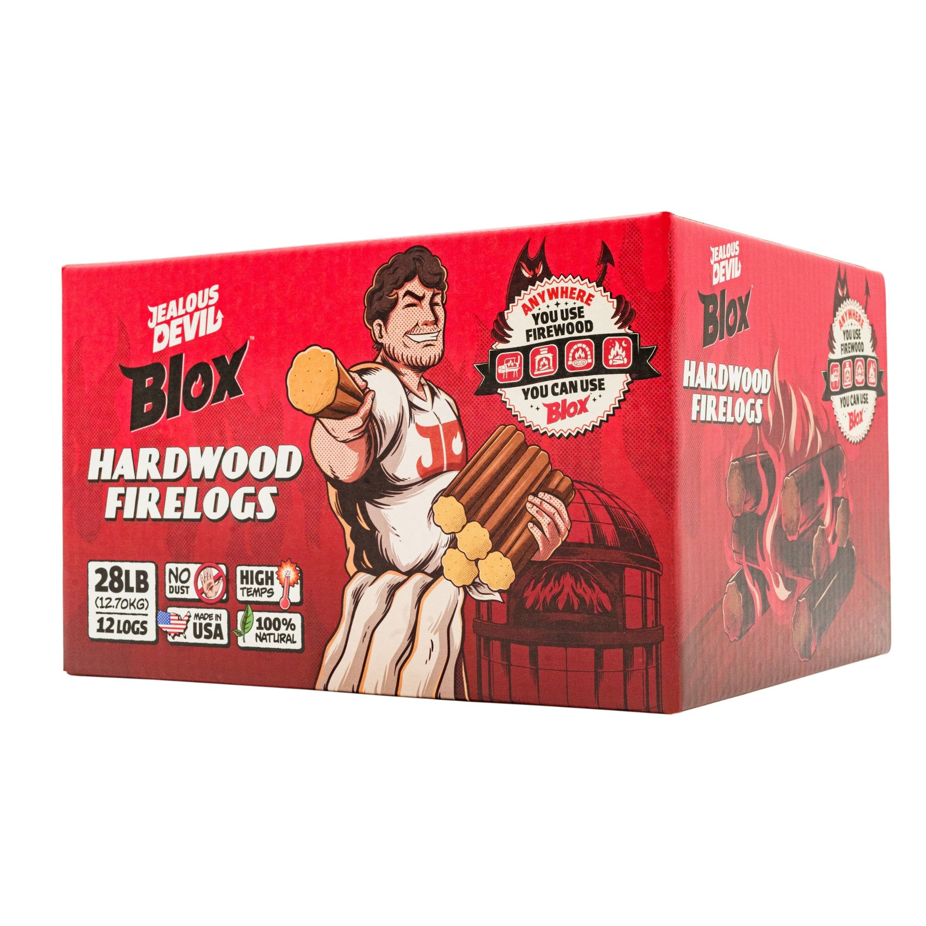 Blox Hardwood Firelogs (12 Pack) – Jealous Devil Shop