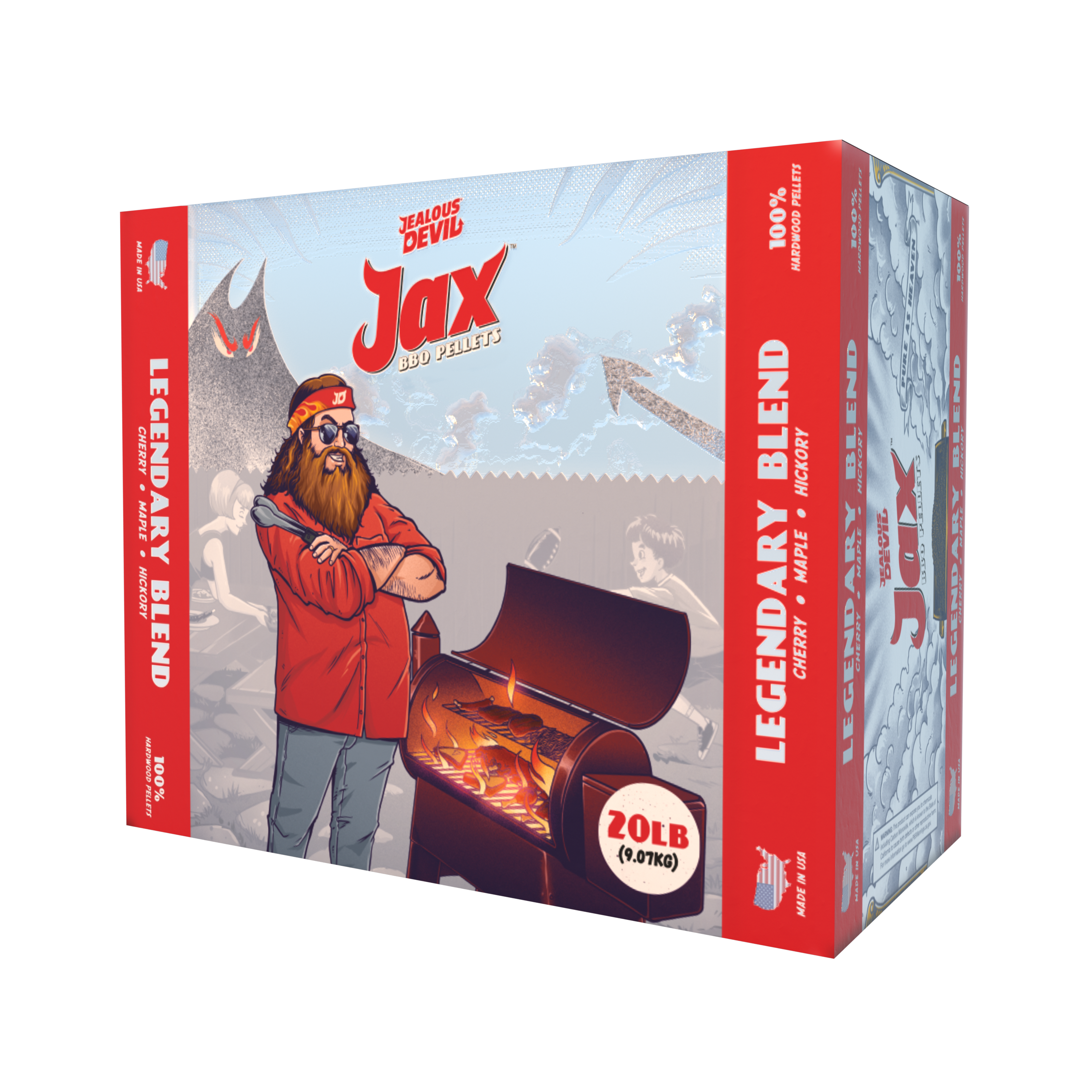 image for Jax Legendary Blend BBQ Pellets 20lb Box